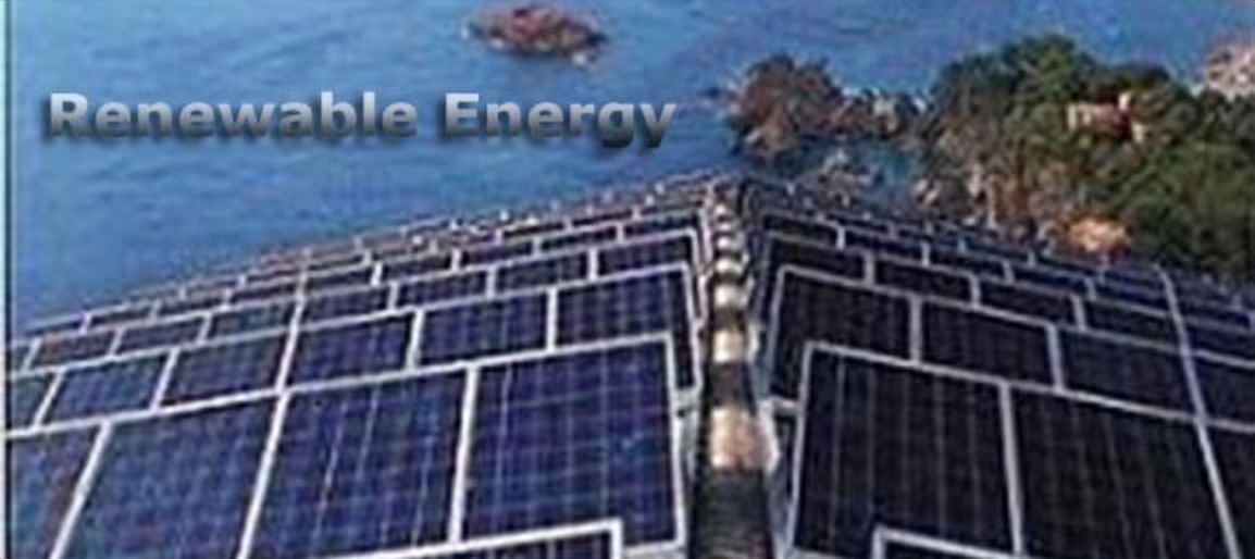 Solar panel array at a Costa Rica renewable energy project